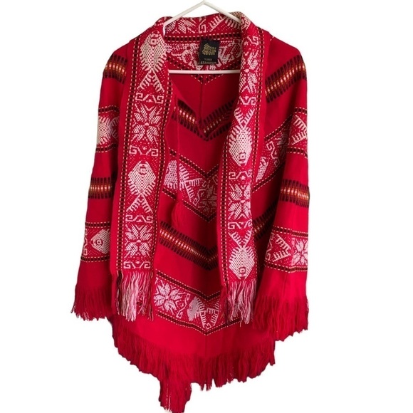 tejidos Tops - Tejidos Atahualpa Poncho Pullover Sweater